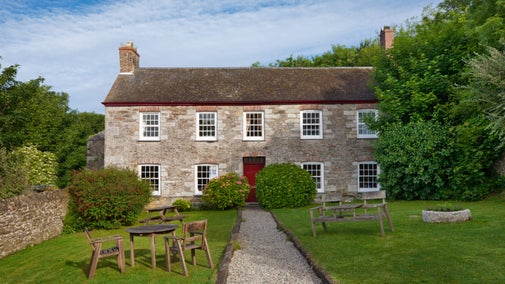 Fowey Coombe Farmhouse before most recent refurbishment, Cornwall